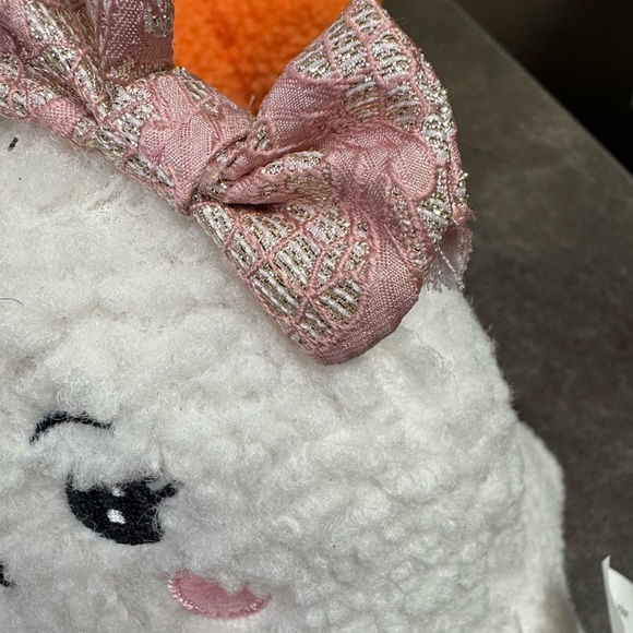 Ghost Party plush ghost couple Halloween fall decoration. Weighted stand up. 8” - Picture 6 of 6